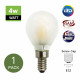 Filament Edison LED Bulb Globe E12 4W G45 240V Frosted 3000K