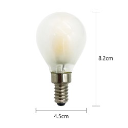 Filament Edison LED Bulb Globe E12 4W G45 240V Frosted 3000K - Set of 10