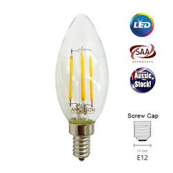 Filament Edison LED Bulb Globe E12 3W C35 