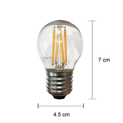 Filament Edison LED Bulb Globe E27 4W G45 2F (Set of 10)