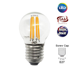 Filament Edison LED Bulb Globe E27 4W G45 2F