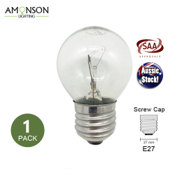 E27 Edison Screw Base 40W G45 Globe Incandescent Light Bulb Warm White