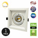 10W COB LED Grid Light Dimmable Recessed Downlight Kit