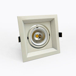 10W COB LED Grid Light Dimmable Recessed Downlight Kit