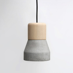 Cement Wood Pendant Light Replica