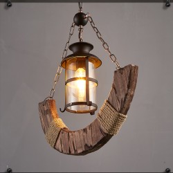 Single Wooden Light