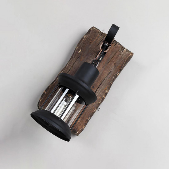 Single Wooden Sconce