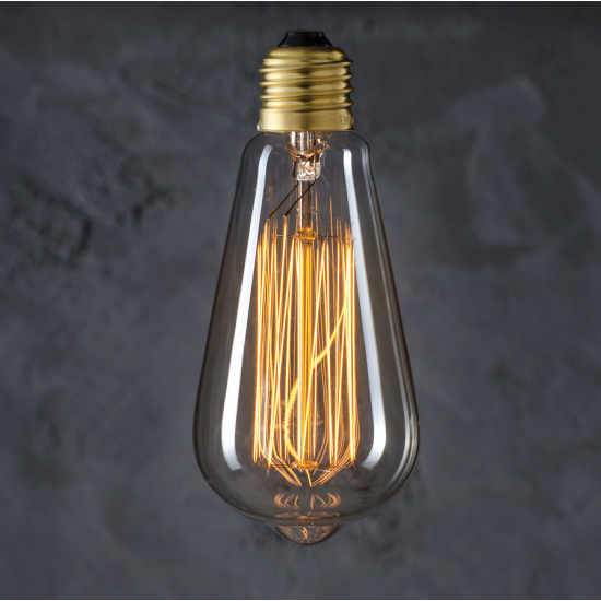Filament Edison-style E27 Bulbs Globes 40W Shape A