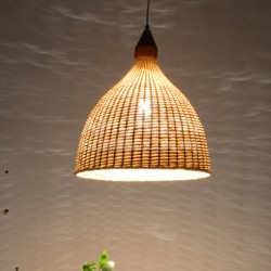 Handmade Woven Bamboo Pendant-C