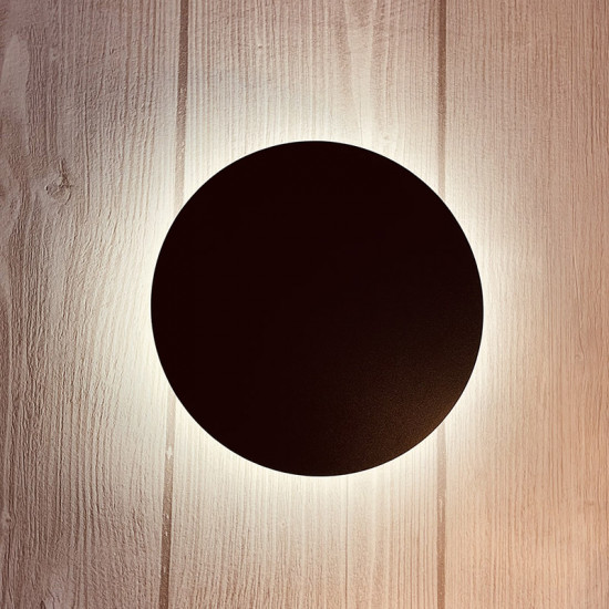 Eclipse LED Round Wall Sconce Backlit Wall Light