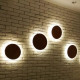 Eclipse LED Round Wall Sconce Backlit Wall Light