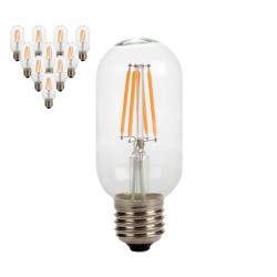 Filament LED Edison Bulb Globe E27 4W T45 Shape C - 10 Pack