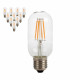 Filament LED Edison Bulb Globe E27 3W T45 Shape C - 10 Pack