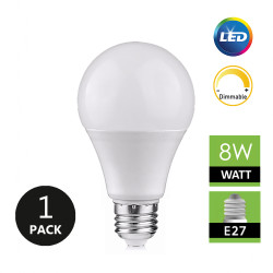 Filament Edison LED Bulb/Globe Ivory Series E27 8W A60 Warm White