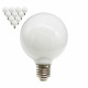 Filament LED Edison Bulb Globe E27 6W G95-Frosted- 10 Pack