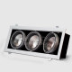 45W Recessed LED AR111 Triple Downlight Fitting White
