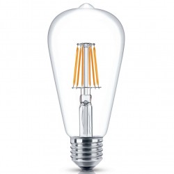 Filament LED Edison Bulb Globe E27 6W ST64 Shape A-6F