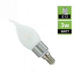 LED Candle Bulb/Globe E12 C35F 3.5W COB Frosted- 10 Pack