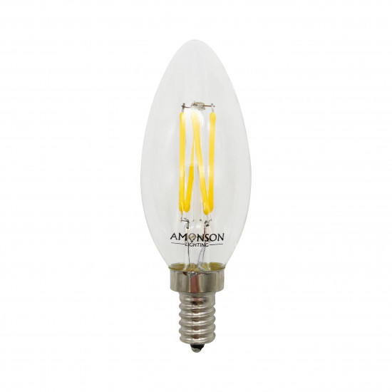 Filament Edison LED Bulb Globe E12 4W C35  - 10 Pack