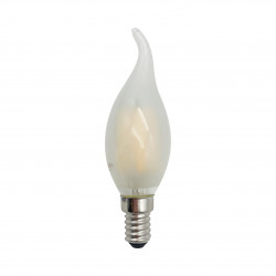 Filament Edison LED Bulb Frosted Globe E14 4W C35F Flame Warm White