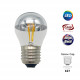 Filament Edison LED Bulb Globe Half Mirror E27 2W G45