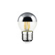 Filament Edison LED Bulb Globe Half Mirror E27 4W G45