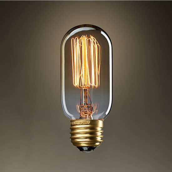 Filament Edison Bulb Globe E27 40W Shape C - 6 Pack