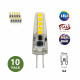 G4 Bi-Pin Base 12V 5W 37mm Mini Wedge COB Light Bulb 3000K - 10 Pack
