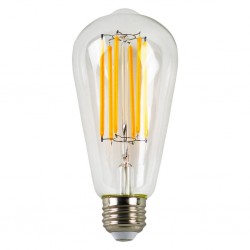 Filament LED Edison Bulb Globe E27 6W ST64 Shape A-6LF