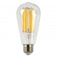 Filament LED Edison Bulb Globe E27 6W ST64 Shape A-6LF - 10 Pack