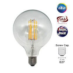 Filament LED Edison Bulb Globe E27 6W G125 