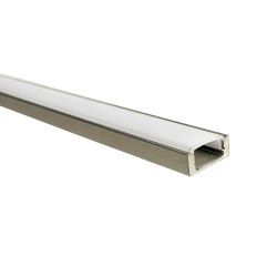 LED PROFILE 2M Length Aluminium LED Tracking & Opaque diffuser Suitable for LED Strips 7mm Height Surface Mounted 