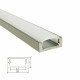LED PROFILE 2M Length Aluminium LED Tracking & Opaque diffuser Suitable for LED Strips 7mm Height Surface Mounted 