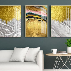 Golden Soul Printed Wall Art Gold Framed