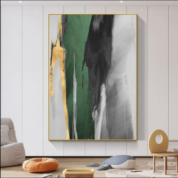 Layers Printed Wall Art Gold Framed
