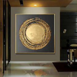 Continuum Printed Wall Art Gold Framed